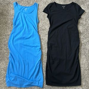 2 cotton maternity dresses